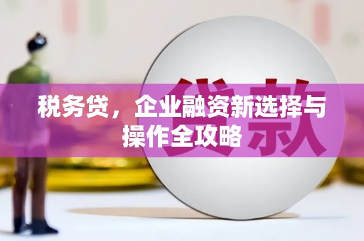 来宾税务贷，企业融资新选择与操作全攻略