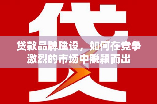 来宾贷款品牌建设，如何在竞争激烈的市场中脱颖而出