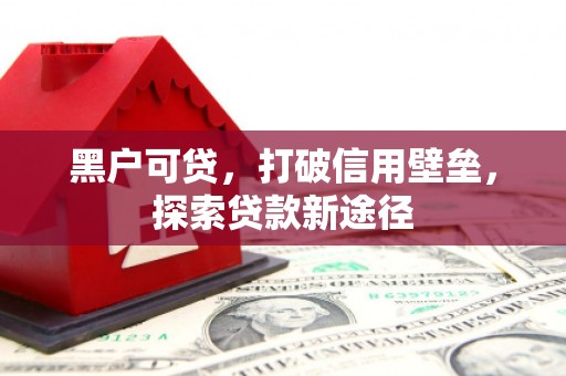 来宾黑户可贷，打破信用壁垒，探索贷款新途径