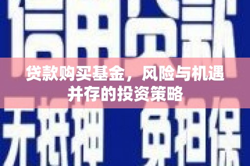 来宾贷款购买基金，风险与机遇并存的投资策略