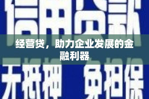 来宾经营贷，助力企业发展的金融利器