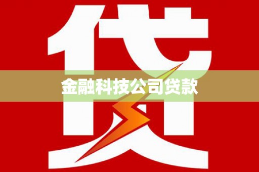 来宾金融科技公司贷款