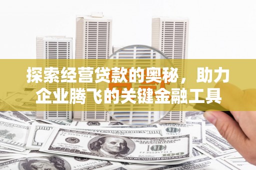 来宾探索经营贷款的奥秘，助力企业腾飞的关键金融工具