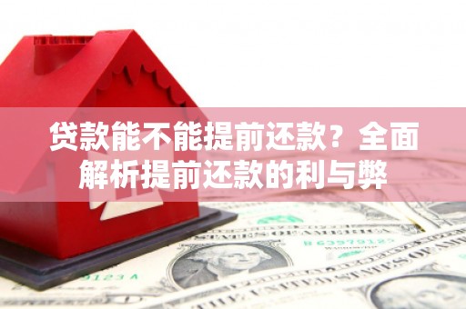 来宾贷款能不能提前还款？全面解析提前还款的利与弊
