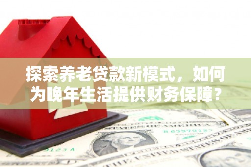 来宾探索养老贷款新模式，如何为晚年生活提供财务保障？