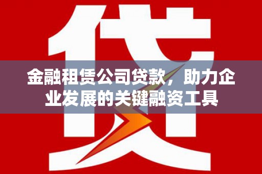 来宾金融租赁公司贷款，助力企业发展的关键融资工具