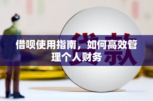 来宾借呗使用指南，如何高效管理个人财务