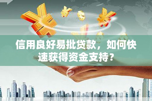 来宾信用良好易批贷款，如何快速获得资金支持？