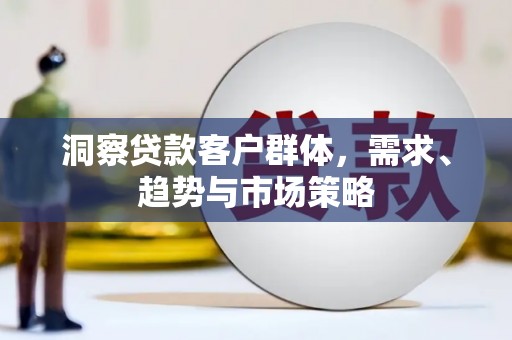 来宾洞察贷款客户群体，需求、趋势与市场策略