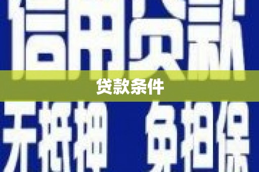 来宾贷款条件