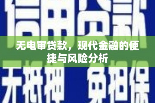 来宾无电审贷款，现代金融的便捷与风险分析
