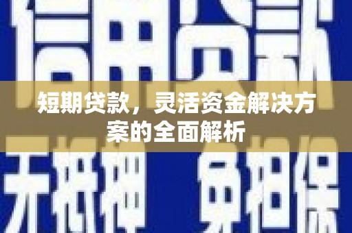 来宾短期贷款，灵活资金解决方案的全面解析
