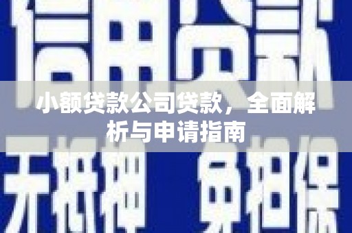 来宾小额贷款公司贷款，全面解析与申请指南