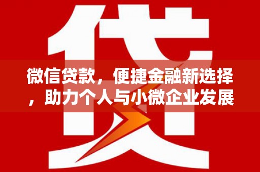来宾微信贷款，便捷金融新选择，助力个人与小微企业发展
