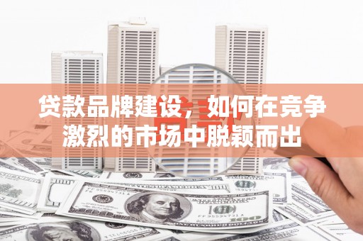 来宾贷款品牌建设，如何在竞争激烈的市场中脱颖而出