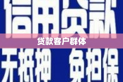 来宾贷款客户群体