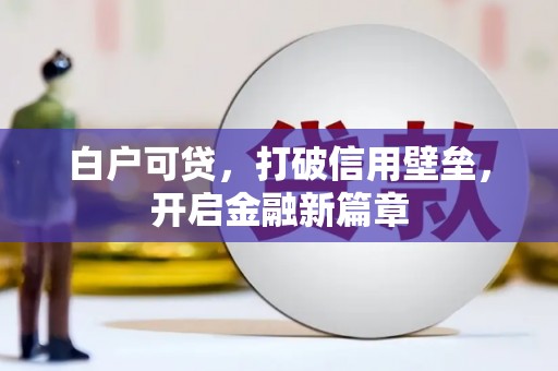 来宾白户可贷，打破信用壁垒，开启金融新篇章