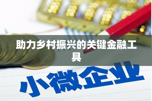 来宾助力乡村振兴的关键金融工具