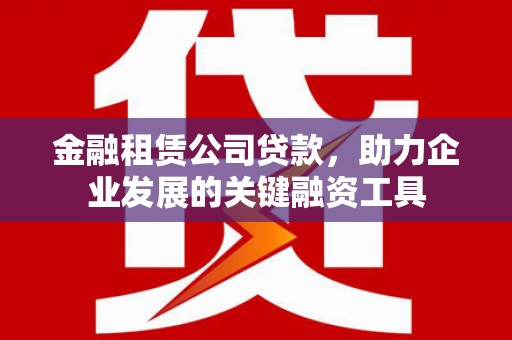 来宾金融租赁公司贷款，助力企业发展的关键融资工具