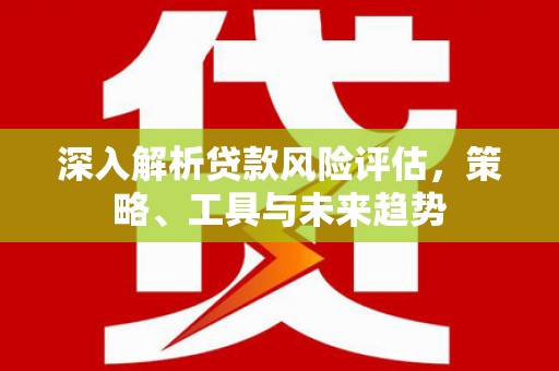 来宾深入解析贷款风险评估，策略、工具与未来趋势