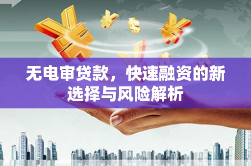 来宾无电审贷款，快速融资的新选择与风险解析
