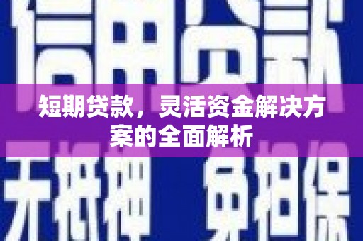 来宾短期贷款，灵活资金解决方案的全面解析