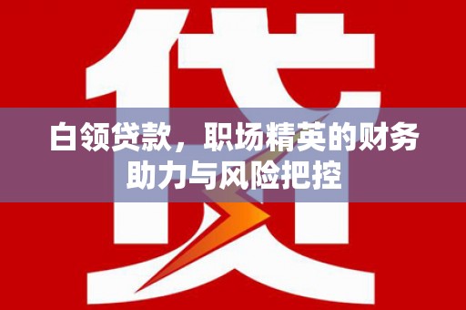来宾白领贷款，职场精英的财务助力与风险把控